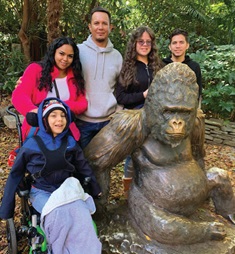 family at the zoo